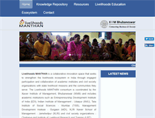 Tablet Screenshot of livelihoods-manthan.net